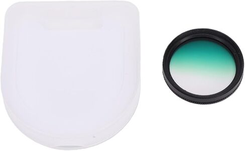 Zyyini 37mm Green Graduated Filter, Aluminum Alloy Frame Color Special Effects Filter with Knurled Texture, HD Coated, for 37mm Camera Lens, Creative Photography in Kuwait