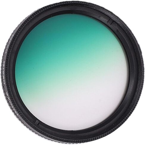 Zyyini 37mm Green Graduated Filter, Aluminum Alloy Frame Color Special Effects Filter with Knurled Texture, HD Coated, for 37mm Camera Lens, Creative Photography in Kuwait