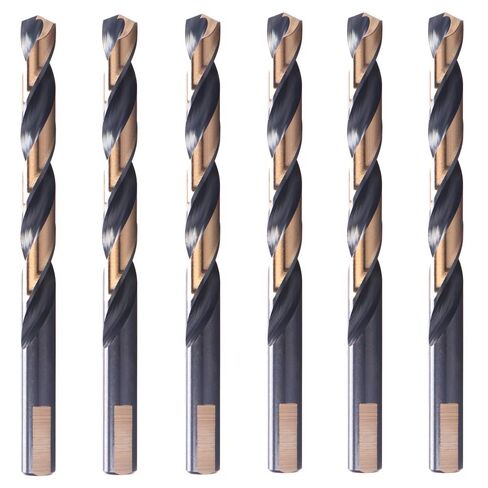 6 PCS,1/2", Black and Gold Twist Drill Bits in Kuwait