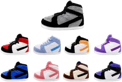 Warm Furry Sneakers Slipper Comfy House Shoes Winter Plush Fuzzy Slipper Shoes For Women Men One Size Fits Most Fluffy Slides For Indoor Outdoor Bigfoot Gifts Houseshoes in Saudi Arabia