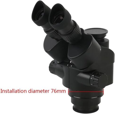 Microscope 3.5X-90X Zoom Simul-Focal Trinocular Stereo Microscope +0.5X 2X 1X Auxiliary Objective Lens+ Camera + 8" LCD Monitor,48Mp Usb03, in Kuwait