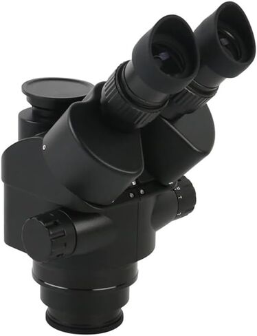 Microscope 3.5X-90X Zoom Simul-Focal Trinocular Stereo Microscope +0.5X 2X 1X Auxiliary Objective Lens+ Camera + 8" LCD Monitor,48Mp Usb03, in Kuwait