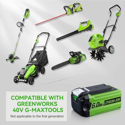 GWL1820 29462 6.0 40V Lithium-Ion Battery Replacement for Greenworks 40V Battery Compatible with Greenworks Battery 40Volt 29462 Cordless Power Tools in Saudi Arabia