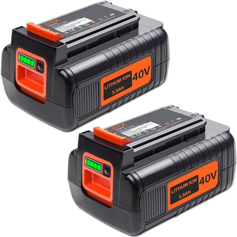 DTK 2 Packs Replacement for Black and Decker 40V 3600mAh Battery LBX2040 LBX36 LBXR36 LBXR2036 LST540 LST136W in Kuwait