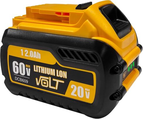 CAFU 2 Packs 12Ah Replacement Battery for Dewalt Flex 20V/60V Max Batteries Compatible with DCB606 DCB609 DCB612 DCB615 DCB206 DCB207 Battery Packs for Original 20V/60V Tools and Chargers in Saudi Arabia