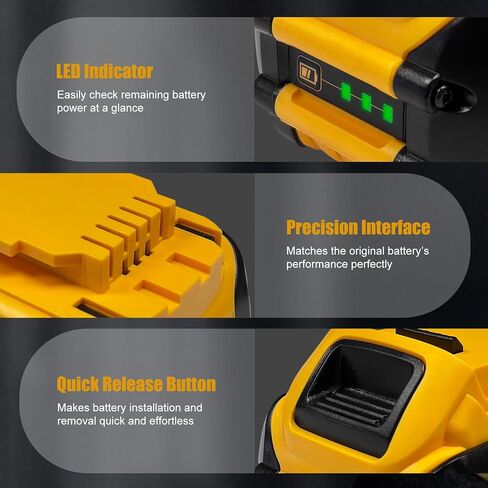 CAFU 2 Packs 12Ah Replacement Battery for Dewalt Flex 20V/60V Max Batteries Compatible with DCB606 DCB609 DCB612 DCB615 DCB206 DCB207 Battery Packs for Original 20V/60V Tools and Chargers in Saudi Arabia