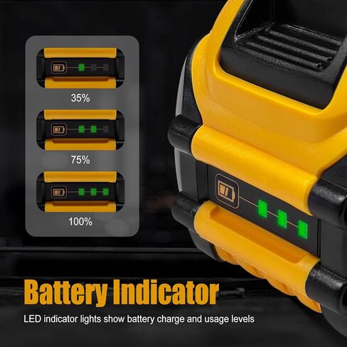 CAFU 2 Packs 12Ah Replacement Battery for Dewalt Flex 20V/60V Max Batteries Compatible with DCB606 DCB609 DCB612 DCB615 DCB206 DCB207 Battery Packs for Original 20V/60V Tools and Chargers in Saudi Arabia