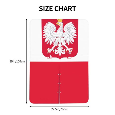 Poland with Eagle Flag Baby Car Seat Cover & Breastfeeding Nursing Cover - Breathable Stretch Fabric Multi-Use Nursing Cover for Breastfeeding in Kuwait