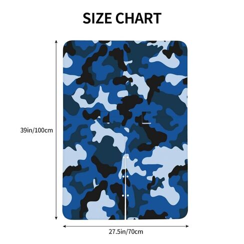 Blue Camouflage Baby Car Seat Cover & Breastfeeding Nursing Cover - Breathable Stretch Fabric Multi-Use Nursing Cover for Breastfeeding in Kuwait