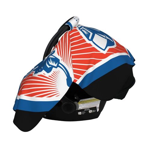 Proud American Welder Baby Car Seat Cover & Breastfeeding Nursing Cover - Breathable Stretch Fabric Multi-Use Nursing Cover for Breastfeeding in Kuwait