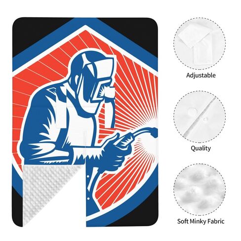 Proud American Welder Baby Car Seat Cover & Breastfeeding Nursing Cover - Breathable Stretch Fabric Multi-Use Nursing Cover for Breastfeeding in Kuwait