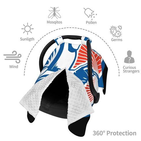 Proud American Welder Baby Car Seat Cover & Breastfeeding Nursing Cover - Breathable Stretch Fabric Multi-Use Nursing Cover for Breastfeeding in Kuwait