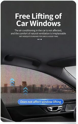 4pcs Automotive Window Insect Blocker for Chevy Traverse 2024 2025 (7 Seats), Door Frame Sunshade Elastic Nylon Durable SUV Sedan Accessories,Sedan in Kuwait