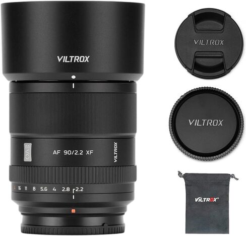 VILTROX 90mm f/2.2 F2.2 X-Mount APS-C Auto Focus Lens for Fujifilm Cameras,Large Aperture Camera Lens for Fuji X-M5 X-T5 X-S20 X-T50 X-T30 III X-S10 X-T200 X-T30 X-T20 X-H2 X-T3 X-T100 X-PRO2 X-E5 in Kuwait