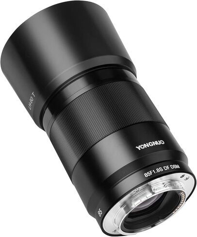 YONGNUO 85mm F1.8S DF DSM, Medium Telephoto Prime Lens for Sony E Mount, Full Frame Portrait Lens Black | Medium Telephoto Portrait E Mount Lens for Sony Mirrorless Cameras ZV-E10 A5000 A5100 A6000 A6100 A6300 A6400 A6500 A6700 etc in Kuwait