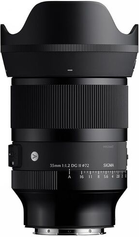 Sigma 35mm F1.2 DG II for L Mount | f/1.2 aperture with dual HLA autofocus and 72mm filter size for portraits, low-light and cinematography in Kuwait