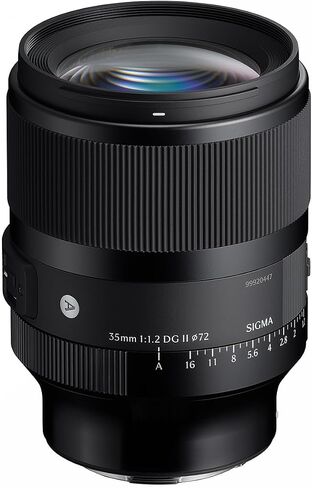 Sigma 35mm F1.2 DG II for L Mount | f/1.2 aperture with dual HLA autofocus and 72mm filter size for portraits, low-light and cinematography in Kuwait