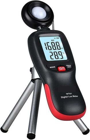 Lux Meter, Light Meter Digital Lux WT81 Luxmeter Pocket 0-200 Handheld Illuminometer Sensor Photometer Measuring,for Grow Plants/Photography in Kuwait