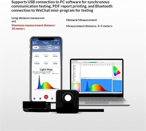 Lux Meter, Spectrometer HPCS310 Light Meter 380-780nm Full Analyzer,for Grow Plants/Photography in Kuwait