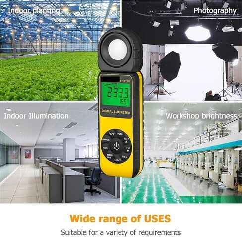 Lux Meter, Light Meter Digital Measuring Lights 1-300000 Lux,for Grow Plants/Photography in Kuwait