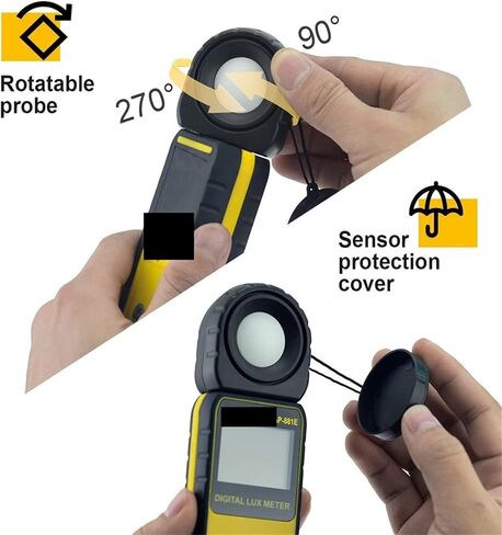 Lux Meter, Light Meter Digital Measuring Lights 1-300000 Lux,for Grow Plants/Photography in Kuwait