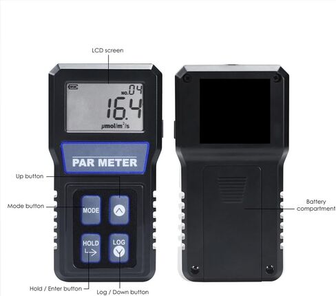 Lux Meter, Light Meter Reef Aquarium IP68 Waterproof Sensor Digital Full Tank PAR PPFD Tester,for Grow Plants/Photography in Kuwait