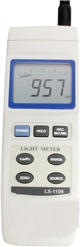 Lux Meter, Light Meter LX-1108 LX1108 4 Jenis Lampu Lux in 1 Luminometer Tester,for Grow Plants/Photography in Kuwait