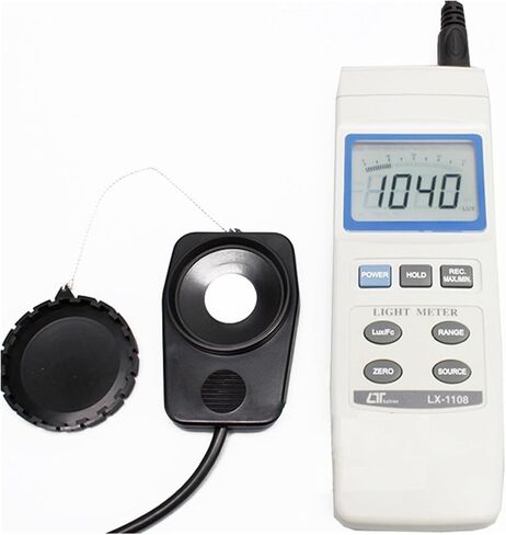 Lux Meter, Light Meter LX-1108 LX1108 4 Jenis Lampu Lux in 1 Luminometer Tester,for Grow Plants/Photography in Kuwait