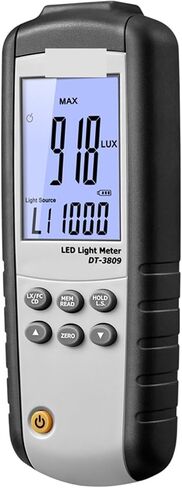 Lux Meter, Light Meter LED 400000 Lux FC Tester Measures Fc Fluorescent Industrial Household Photography,for Grow Plants/Photography in Kuwait