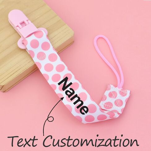 2 Pack Personalized Pacifier Clip with Name for Boy Girl Pacifier Holder | Custom Pacifier Baby Binky Holder with Name Baby Gift in Kuwait