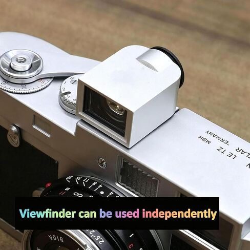 Optical Viewfinder Camera Finder, 17 Degree External Mini Frame Finder with 28mm 35mm 50mm Framelines and Cold Shoe Mount for Film Camera Precise Photography Framing Use Black in Kuwait