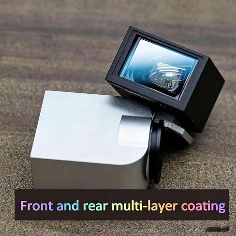 Optical Viewfinder Camera Finder, 17 Degree External Mini Frame Finder with 28mm 35mm 50mm Framelines and Cold Shoe Mount for Film Camera Precise Photography Framing Use Black in Kuwait