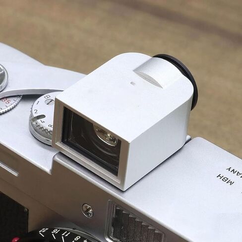 Optical Viewfinder Camera Finder, 17 Degree External Mini Frame Finder with 28mm 35mm 50mm Framelines and Cold Shoe Mount for Film Camera Precise Photography Framing Use Silver in Kuwait