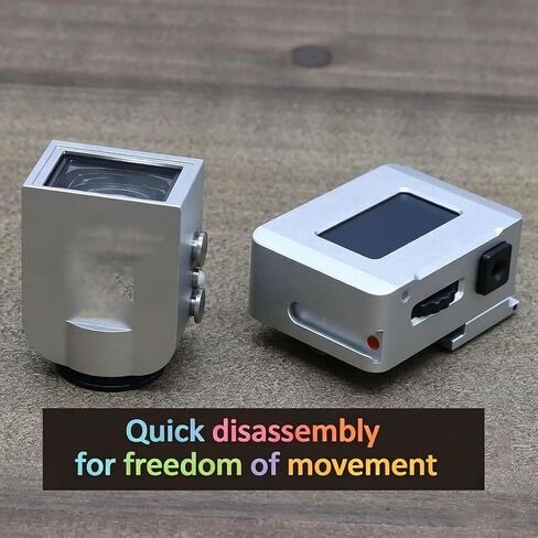 Optical Viewfinder Camera Finder, 17 Degree External Mini Frame Finder with 28mm 35mm 50mm Framelines and Cold Shoe Mount for Film Camera Precise Photography Framing Use Silver in Kuwait