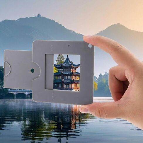 Sliding View Catcher for Artists | 4-Pack adjustable view finder with color isolation dot for proportion and tonal value studies. 3.5" square in Kuwait