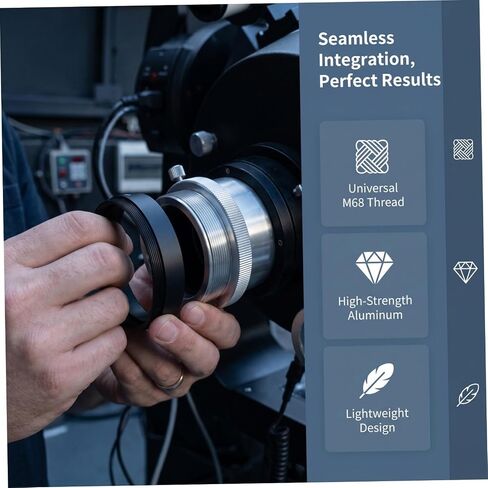Telescope Photography Extension Tube Precision Focus Adapter Spacer Ring for Astrophotography Cameras Astronomy Telescope Accessory with Broad Compatibility and Easy Installation in Kuwait