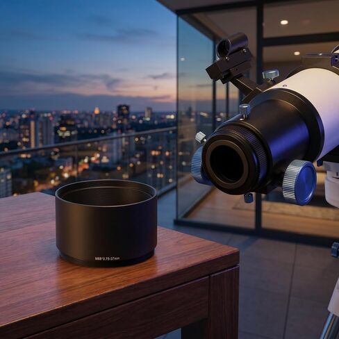 Telescope Coupling Ring and Focal Extender 37mm M68x0.75 Aluminum Alloy Extension Tube with Anti-Vibration Feature for Astrophotography and Outdoor Astronomy in Kuwait