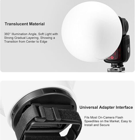 Camera Flash Soft Light Ball Diffuser for Professional Portrait Photography in Kuwait