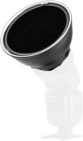 15cm 5.9in Reflector Lamp Shade Dish Diffuser with Grid Fit for Nikon Strobe Flash Light in Kuwait