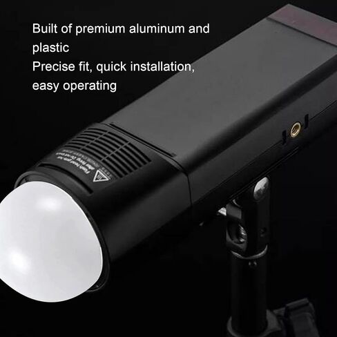 Dome Soft Focus Shadow Diffuser for Flash AD200, Wide Angle Glare Reduction for Professional Portraits, Aluminum Plastic in Kuwait