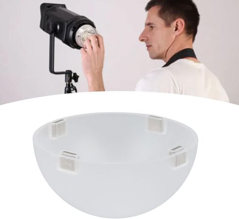 Round Flash Head, Combined Lighting Effects Dome Bright Light Diffuse Unique Design Easy Installation Anti Drop for Round Flash Head H200R in Kuwait