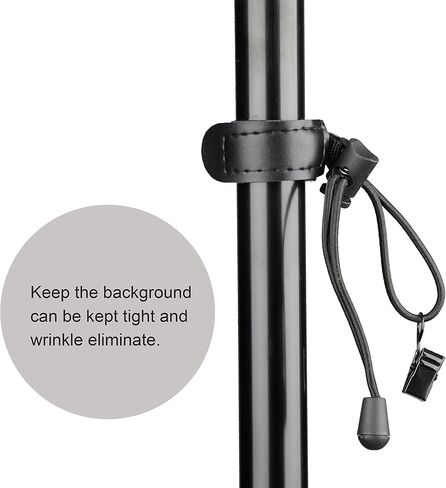SLOW DOLPHIN Backdrop Background Muslin String Clips Holder Multifunctional for Photo Video Photography Studio 12 Pack, Black in Kuwait