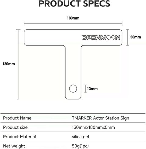 OPENMOON Camera Silicone T Marks for Actors (10 Colors) in Kuwait