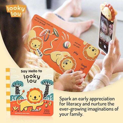 Looky Lou Bundle - Phone Clip & Storybook Set for Newborn Photography, Monthly Milestones, Photoshoot Props for Baby Showers, Mother’s Day, Gender Reveals, Valentine's, Birthdays & Registry Gifts in Kuwait