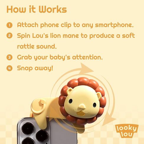 Looky Lou Bundle - Phone Clip & Storybook Set for Newborn Photography, Monthly Milestones, Photoshoot Props for Baby Showers, Mother’s Day, Gender Reveals, Valentine's, Birthdays & Registry Gifts in Kuwait