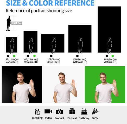 Hemmotop White Photo Backdrop Background 10x8ft | Polyester, Large, Drapes Well, Rod Pocket for Easy Hanging, for Family Photoshoot, Wedding, Birthday, Graduation, Baby Shower in Kuwait
