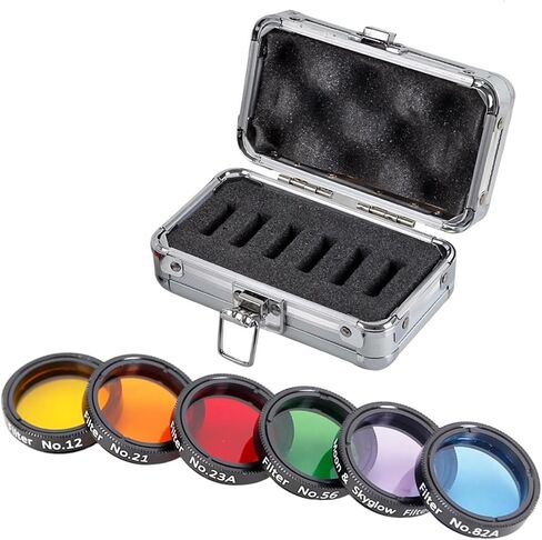 6 Color Opticals Glass Nebulas Filter Set for Telescopes Cameras High Light Transmittances Enhances Astronomy Observation Professional Opticals Glass Filter in Kuwait
