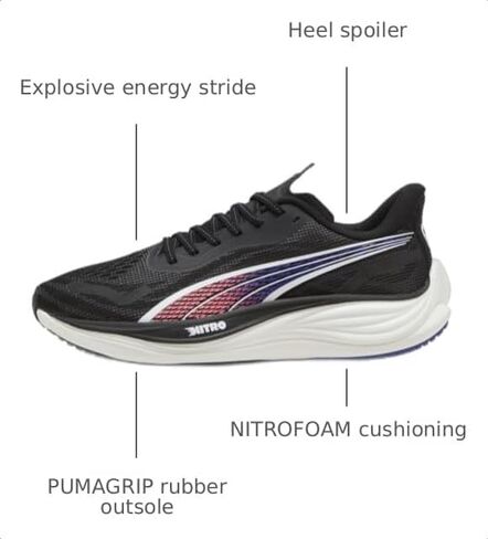 PUMA Mens Velocity Nitro 3 Running Sneakers Shoes - Black - Size 11.5 M in Kuwait
