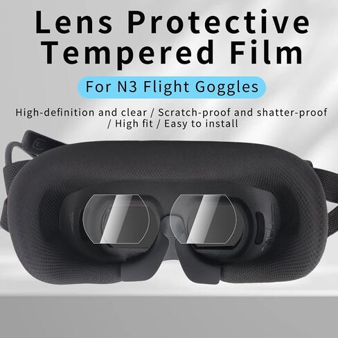 High Definition Shatter Resistant Tempered Glass Screen Film For DJI Neo 2 / Goggles N3 Display, Clear Vision Scratch Barrier Protective Accessory in Kuwait