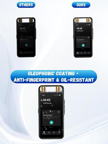 [2 Pack] for Rpbznr M5 AI Voice Recorder Hydrogel Film Screen Protector. Self-Healing Anti-Scratch Bubble Free Easy Installation. in Kuwait